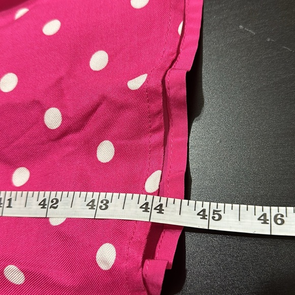 NWT Draper James RSVP pink white polka dots tie strap midi dress. Size small - Picture 6 of 6
